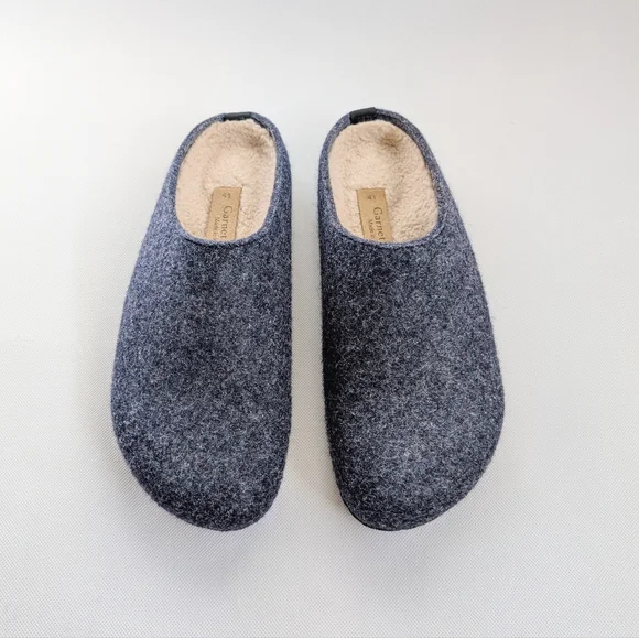 Garnet HillI Italian One Mile High Wool Mule Clogs Quiet Luxury - Picture 4 of 8